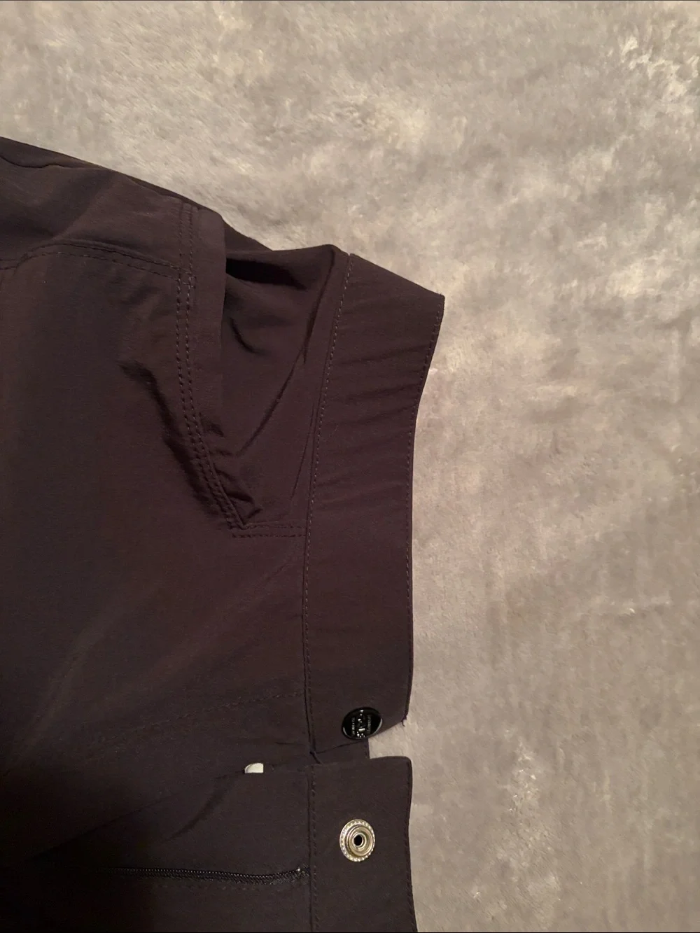 Men's Flat Front Cargo Shorts - Black